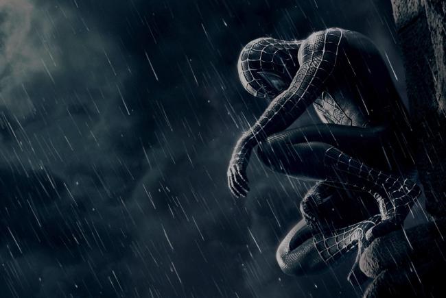 spiderman,sad,lonely,gloomy